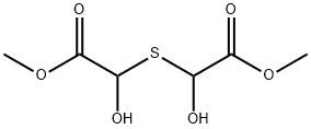 dimethyl 2,2'-thiobis(2-hydroxyacetate) Structural