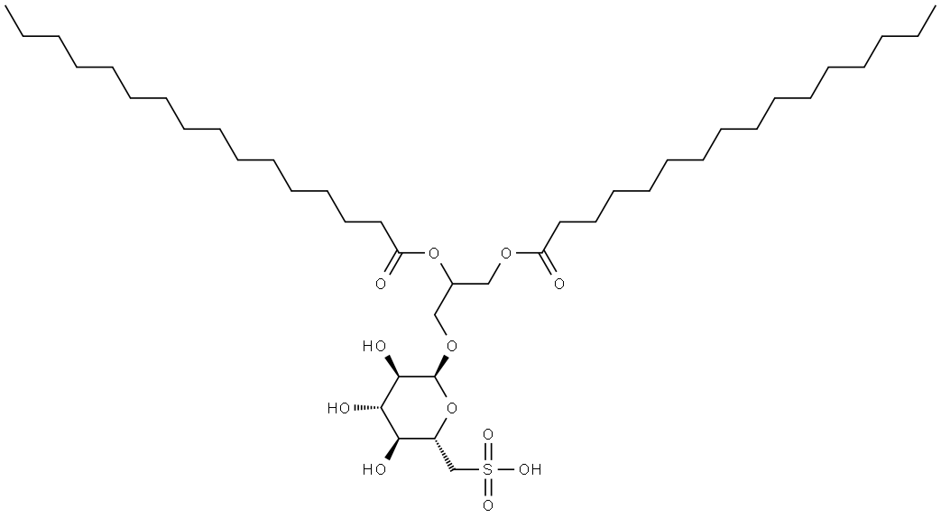 sulfoquinovosyl dipalmitoyl glyceride Structural