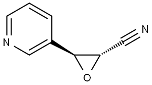 Oxiranecarbonitrile, 3-(3-pyridinyl)-, (2R,3R)-rel- (9CI) Structural