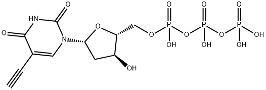 Uridine 5'-(tetrahydrogen triphosphate), 2'-deoxy-5-ethynyl Structural