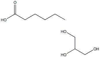 Hexanoic acid, ester with 1,2,3-propanetriol Structural
