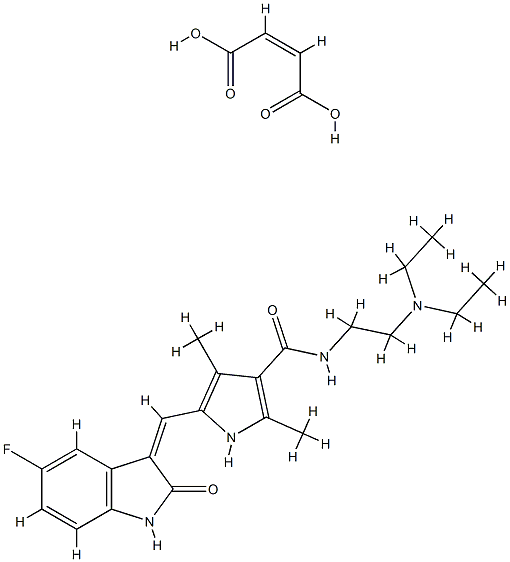 sunitinib maleate Structural