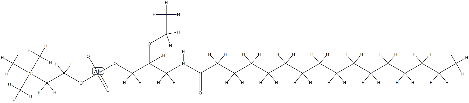 RAC-2-ETHOXY-3-HEXADECANAMIDO-1-PROPYL PHOSPHOCHOLINE Structural