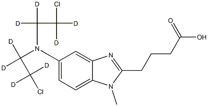 Bendamustine-D8 Hydrochloride Structural