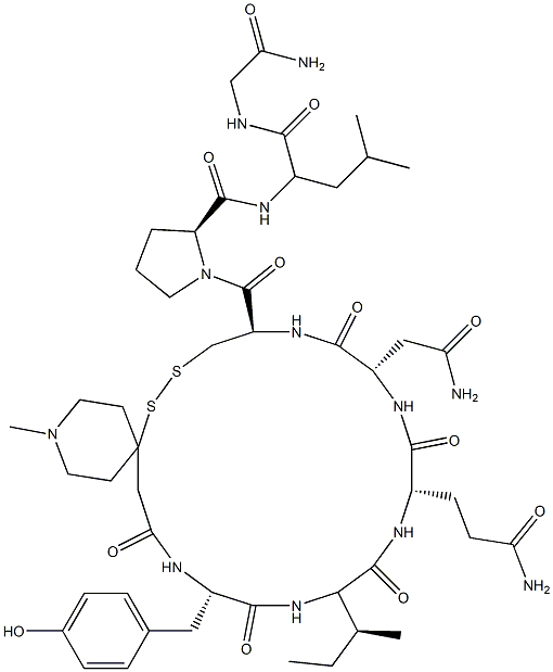oxytocin, 1'-(1'-methyl-4'-thiopiperidine)acetic acid- Structural