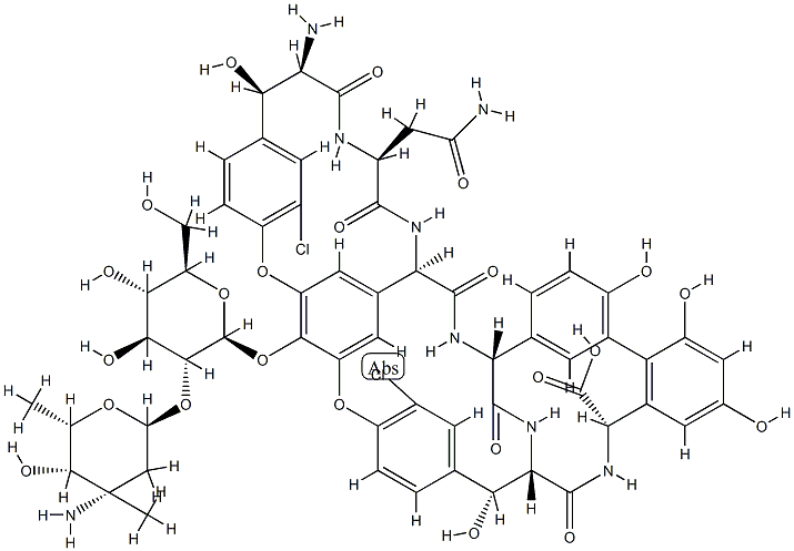 Vancomycin hexapeptide Structural