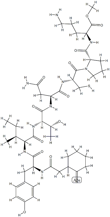 vasotocin, desGly(NH2)(9)d(CH2)5-Tyr(Me)(2)-Thr(4)-Orn(8)- Structural