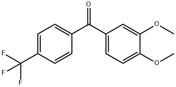 4’-trifluoromethyl-3,4-dimethoxybenzophenone Structural