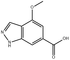 4-Methoxy-1H-indazole-6-carboxylic acid Structural