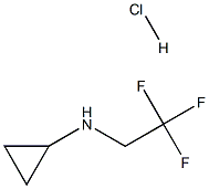 N-(2,2,2-trifluoroethyl)cyclopropanamine hydrochloride Structural