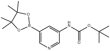 [5-(4,4,5,5-Tetramethyl-[1,3,2]dioxaborolan-2-yl)-
pyridin-3-yl]-carbamic acid tert-butyl ester Structural