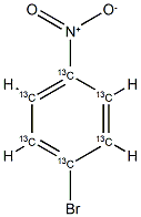 4-Bromonitrobenzene-13C6 Structural