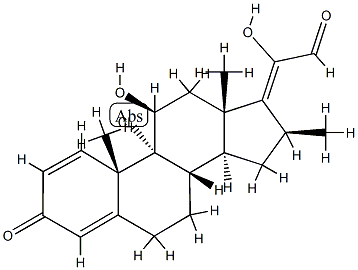 BecloMethasone-17,20 21-Aldehyde Structural