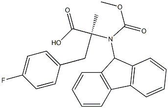 Fmoc-α-methyl-L-4-Fluorophenylalanine Structural