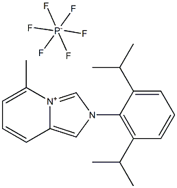 2-(2,6-Diisopropylphenyl)-5-methylimidazo[1,5-a]pyridinium  hexafluorophosphate Structural