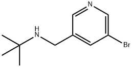 N-((5-bromopyridin-3-yl)methyl)-2-methylpropan-2-amine Structural