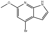 4-BroMo-6-Methoxy-7-azaindole-2-carbaldehyde Structural