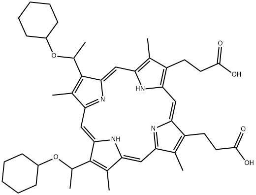 hematoporphyrin dicyclohexanyl ether Structural