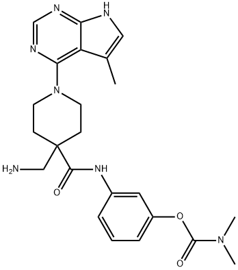 3-(4-(aMinoMethyl)-1-(5-Methyl-7H-pyrrolo[2,3-d]pyriMidin-4-yl)piperidine-4-carboxaMido)phenyl diMethylcarbaMate