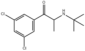 2-(tert-ButylaMino)-3',5'-chloropropiophenone hydrochloride Structural