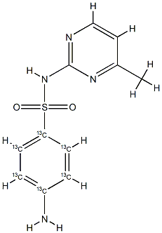 SulfaMerazine-13C6 Structural