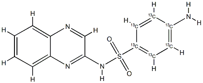 Sulfaquinoxaline-13C6 Structural