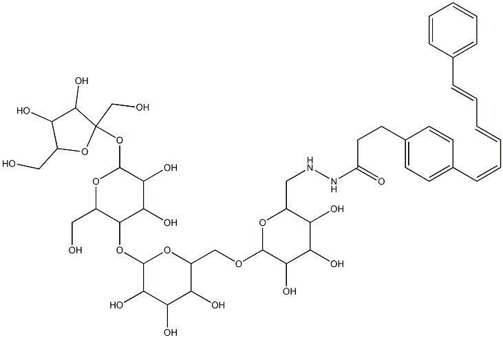 diphenylhexatrienylpropanoylhydrazylstachyose Structural