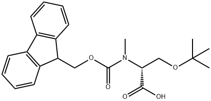 Fmoc-N-Me-D-Ser(tBu)-OH Structural