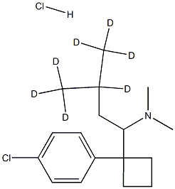 SibutraMine-d7 Hydrochloride Structural