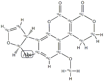 Aflatoxin G1-<sup>13</sup>C<sub>17</sub> Structural