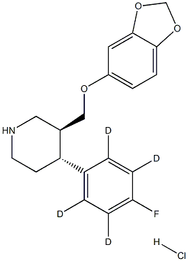 rac-Paroxetine-d4 Hydrochloride Structural