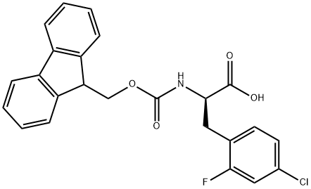 (9H-Fluoren-9-yl)MethOxy]Carbonyl D-2-Fluoro-4-chlorophe Structural