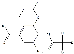 OSELTAMIVIR ACID-D3 Structural