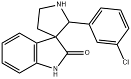 Spiro[3H-indole-3,3'-pyrrolidin]-2(1H)-one, 2'-(3-chlorophenyl)- Structural