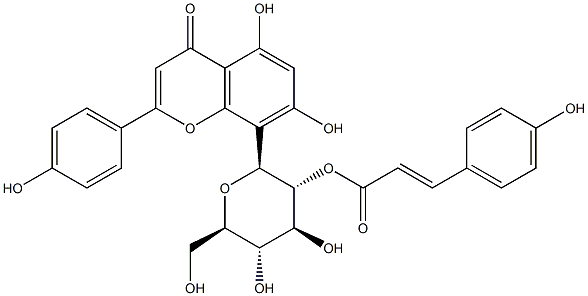 Vitexin 2''-O-p-coumarate Structural