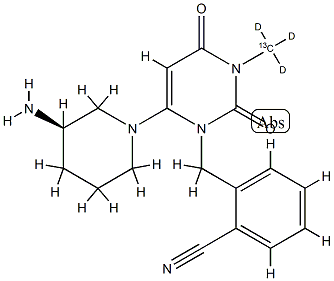 Alogliptin-13C,d3 Structural