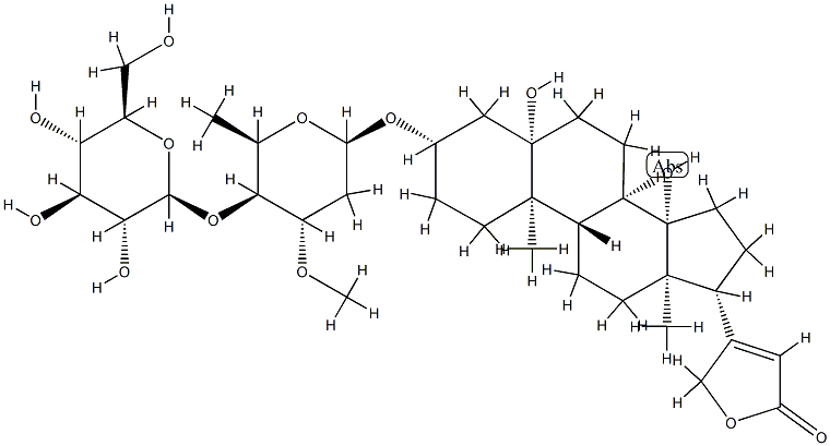 Periplogenin 3-[O-β-glucopyranosyl-(1→4)-β-sarmentopyranoside]