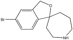 Spiro[4H-azepine-4,2'(3'H)-benzofuran], 5'-broMo-1,2,3,5,6,7-hexahydro- Structural