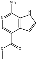 Methyl 7-amino-1H-pyrrolo[2,3-c]pyridine-4-carboxylate Structural