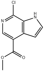 1H-?Pyrrolo[2,?3-?c]?pyridine-?4-?carboxylic acid, 7-?chloro-?, methyl ester Structural