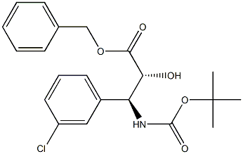 tert-butyl (1S,2R)-2-((benzyloxy)carbonyl)-1-(3-chlorophenyl)-2-hydroxyethylcarbamate Structural