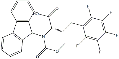 Fmoc-homoPhe(F)5-OH Structural