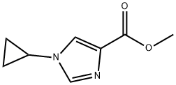 methyl 1-cyclopropyl-1H-imidazole-4-carboxylate Structural