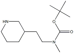 Methyl-(2-piperidin-3-yl-ethyl)-carbamic acid tert-butyl ester Structural