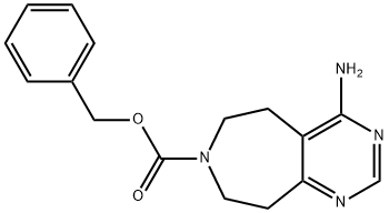 Benzyl 4-amino-5,6,8,9-tetrahydropyrimido[4,5-d]azepine-7-carboxylate
