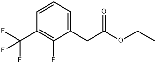 ethyl 2-(2-fluoro-3-(trifluoromethyl)phenyl)acetate Structural