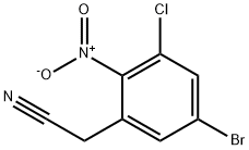 2-(5-bromo-3-chloro-2-nitrophenyl)acetonitrile