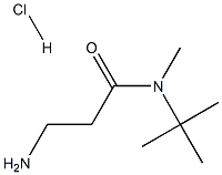 3-Amino-N-tert-butyl-N-methylpropanamide hydrochloride Structural