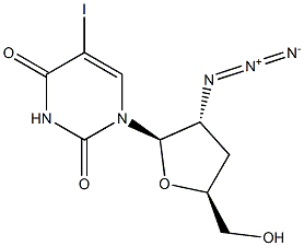 Uridine,2'-azido-2',3'-dideoxy-5-iodo- (9CI) Structural