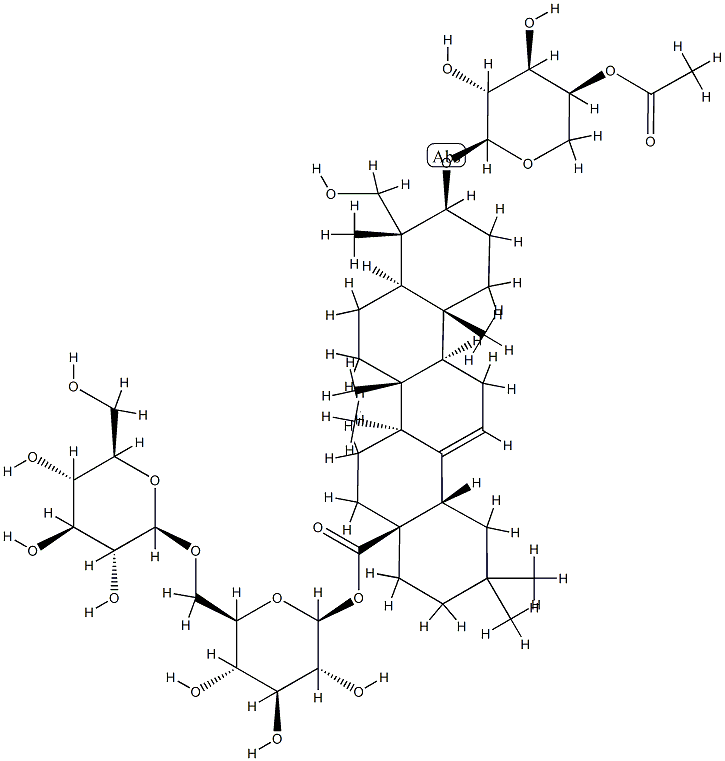 4'-O-Acetyl-akebia saponin D Structural